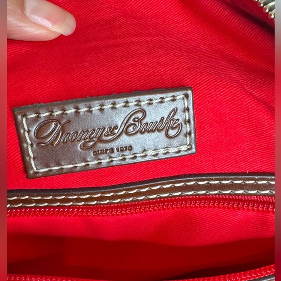 Dooney & Bourke Wexford Leather Tilly Large Tote Shoulder Bag Cream Brown - Picture 13 of 15